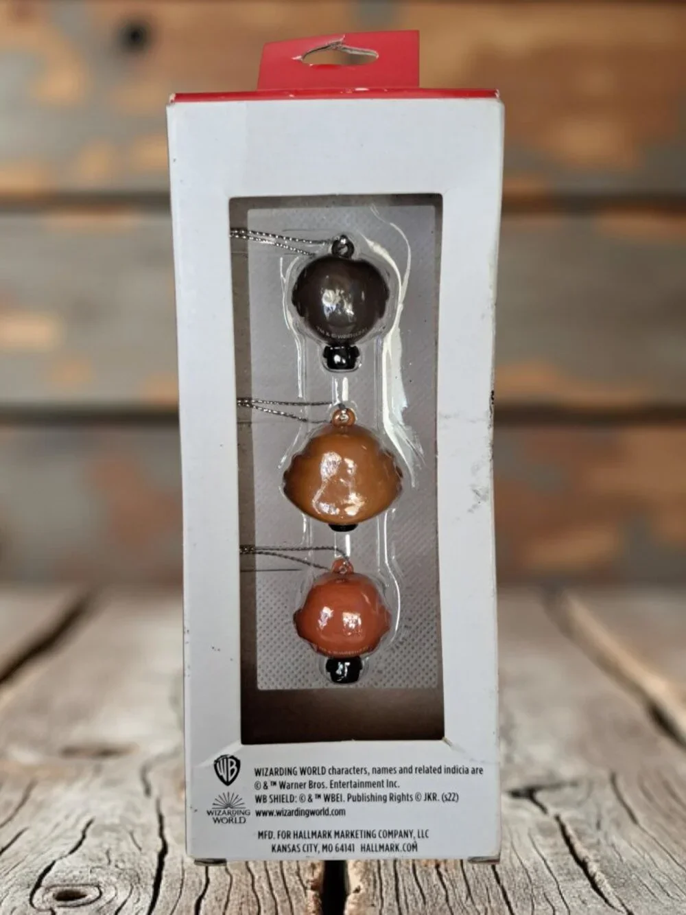 Hallmark Mini 2022 HARRY POTTER/HERMIONE GRANGER/RONALD WEASLEY Tree Ornaments